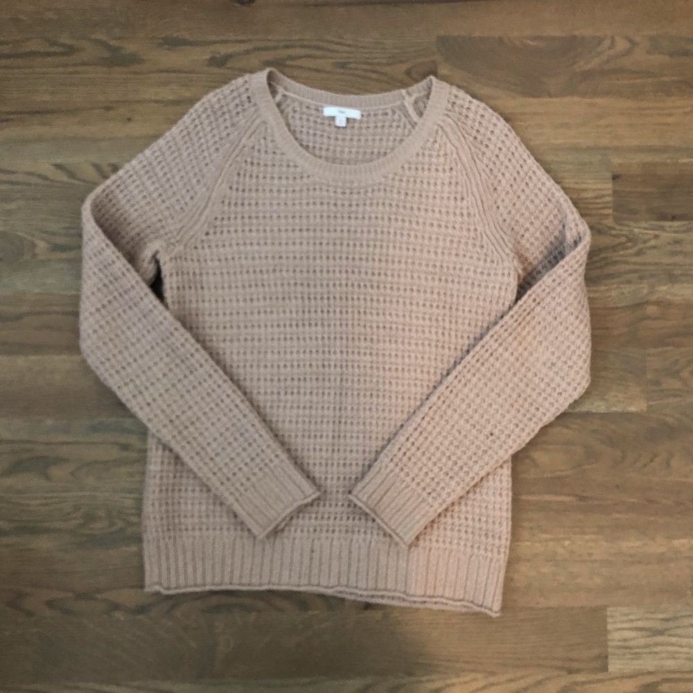 Purple/Gray Waffled Sweater